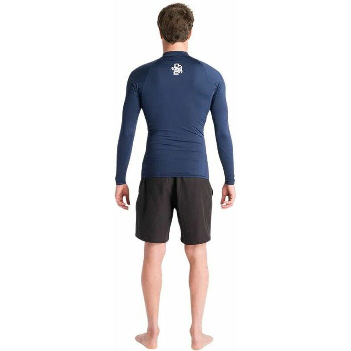 2024 C-Skins Mens NuWave UV Basics Long Sleeve Rash Vest C-NLYLSMC - Bluestone